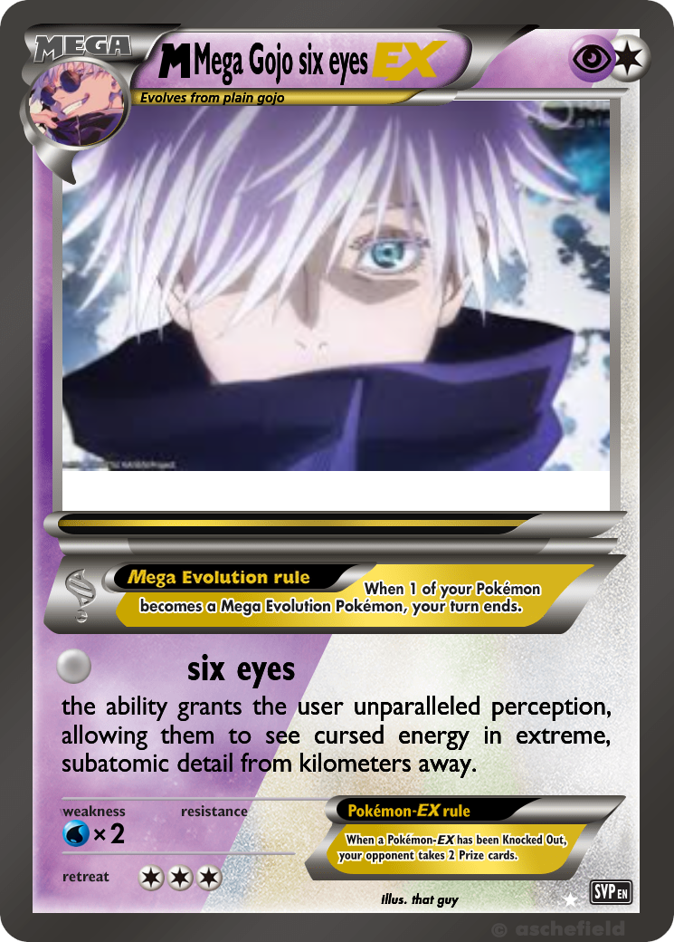 Mega Gojo six eyes - bananamis_twin