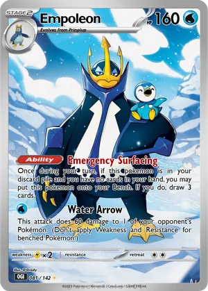pokemon empoleon card Pokemon CardEMPOLEON EXSR(099/080) (M2) Japanese Single cementing its place as a must Empoleon - bblemons777