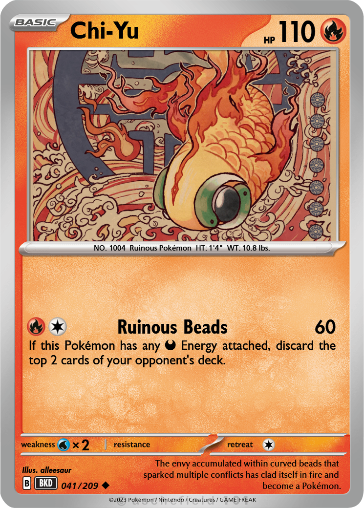 chi yu pokemon card - ex 040/193 your opponent takes 2 Prize cards. Chi-Yu - beens47