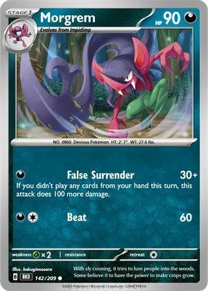 morgrem pokemon card value Morgrem (Reverse Holo) 122/190 S4a Shiny Star V - Pokemon Card Japanese