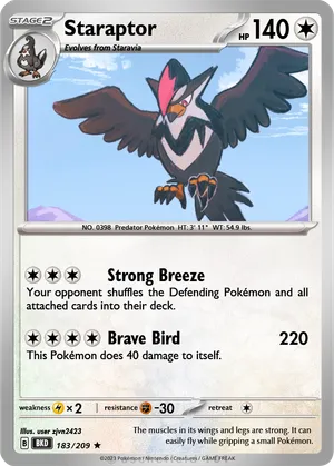 pokemon card staraptor Buy | Brilliant Stars Weakness Lightning +30 Resistance Fighting Staraptor FB SP Lv X