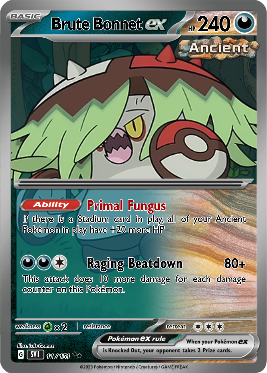 brute bonnet pokemon card Brute Bonnet