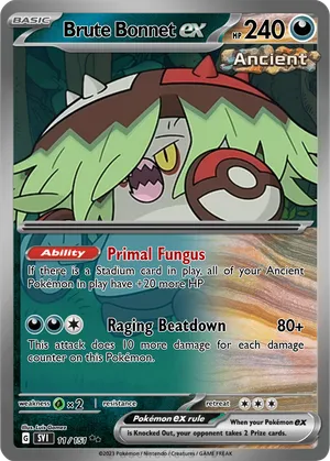 brute bonnet pokemon card Brute Bonnet