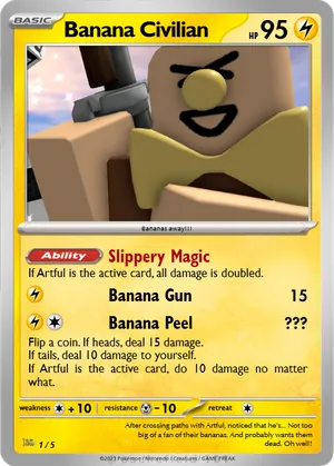 banana pokemon card Pokmon Game sv7 Terapagos Ex Japan Youkoso Bananananito Bandito - hectorinspace