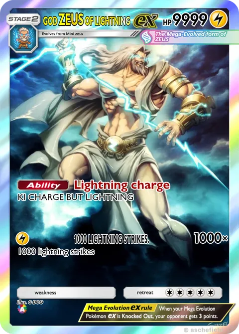 zeus pokemon card One Piece CG 4 Zeus OP11-106 A Fist of Divine Speed Rare!