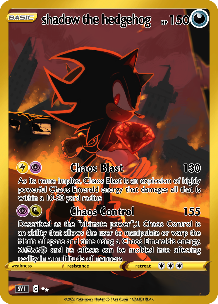 shadow the hedgehog pokemon card Shadow the Hedgehog (Sonic the Hedgehog) | Secret Lair Drop
