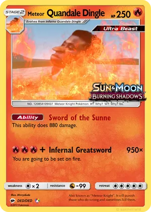 quandale dingle pokemon card kawinX