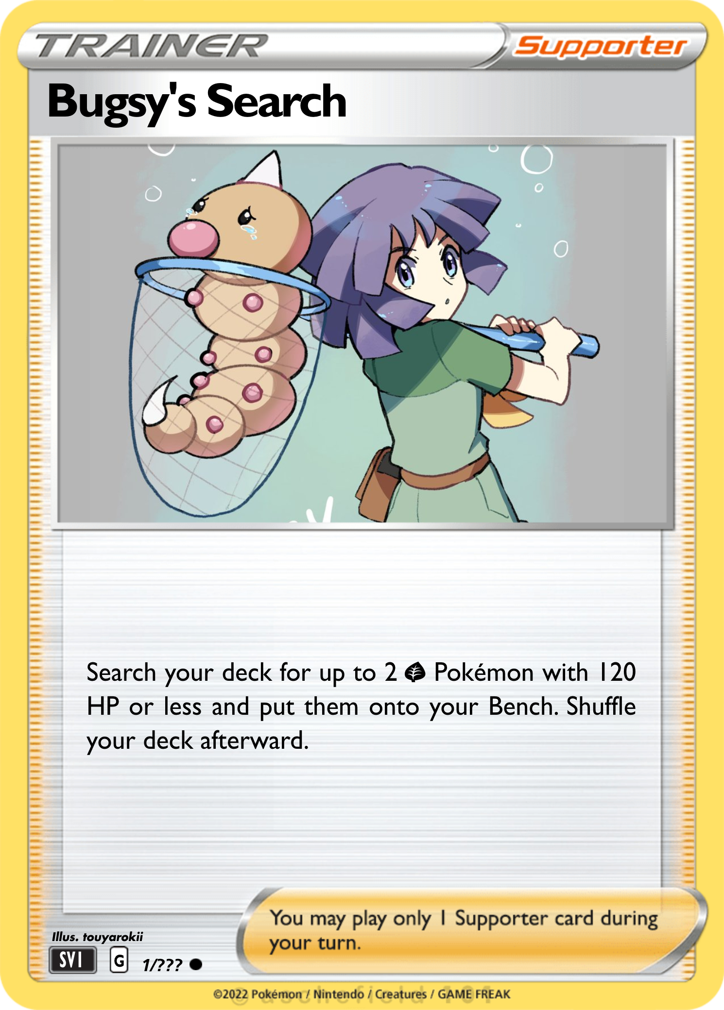 bugsy pokemon card Bugsy's Search