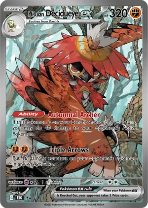 hisuian decidueye pokemon card Hisuian Decidueye V 173/189 Full Art Ultra Rare Astral Radiance Pokemon TCG