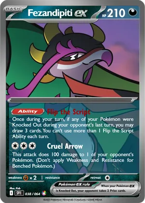 pokemon card fezandipiti Amazon.com: Pokemon - Fezandipiti 096 - Trick or Trade 2024 - Cosmos Holo