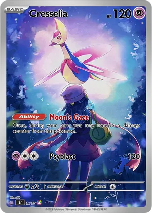 pokemon cresselia card Custom, Holographic, Glossy, Pocket TCG Handcrafted Pokmon Cards