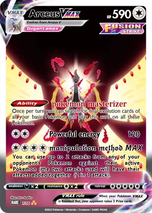 arceus pokemon card vmax Pokemon Card Set - Arceus Vmax - Arceus Vstar