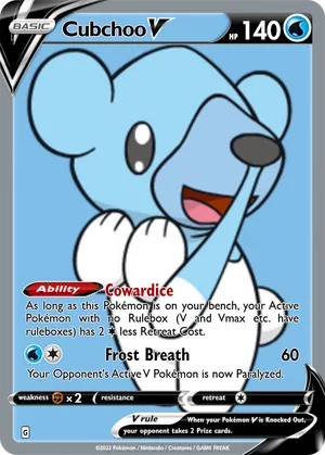 cubchoo pokemon card Cubchoo 61/214 Common | Lost Thunder