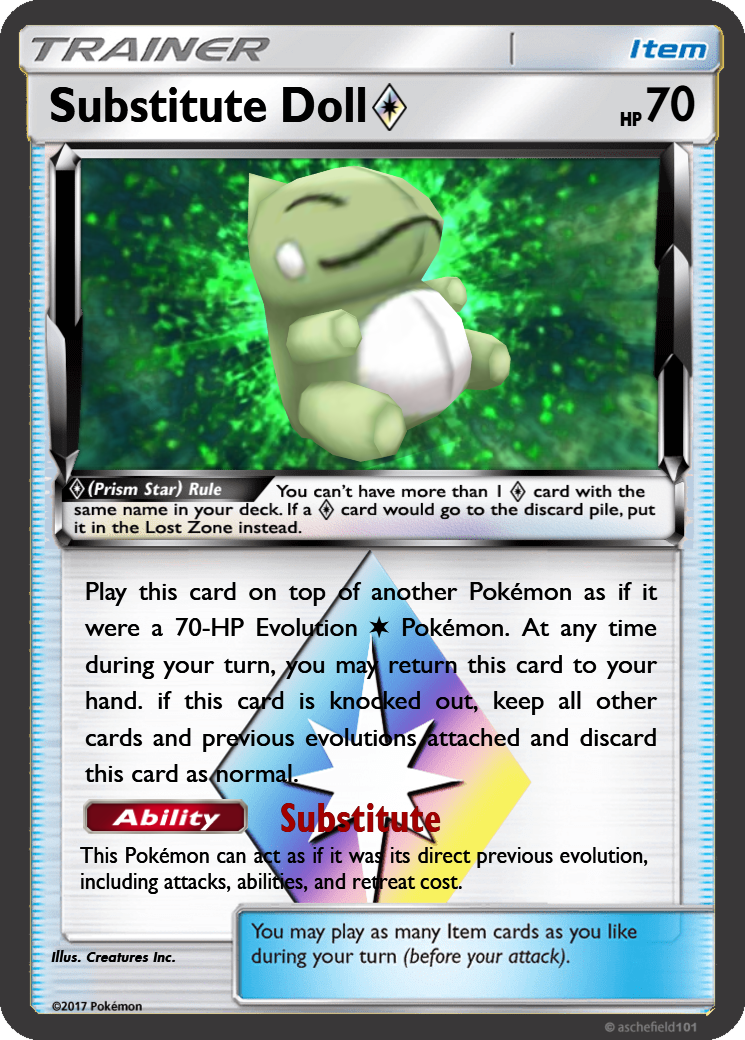 pokemon substitute card Robo Substitute Team Flare Gear | XYPhantom Forces
