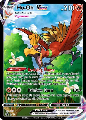 ho oh pokemon card rainbow Ho-Oh GX - SM80 Colorless Rainbow Burn (30+) This attack does 30 more damage for each type of basic Energy attached to this Pokmon Just pulled this Ho-Oh full