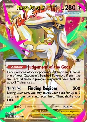 mega arceus pokemon card Full Art Ultra Rare Holo Promo Pokmon XY83 XY Black Star God Pokemon Pocket TCG Card 2
