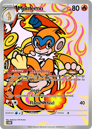 pokemon monferno card 0391 Monferno Pokemon Pop Up Card (Fanart) STL File for 3D printingCults