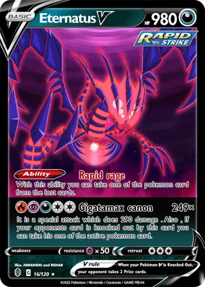 eternatus pokemon card value Eternatus (141/191) - SV08 Surging Sparks Holofoil