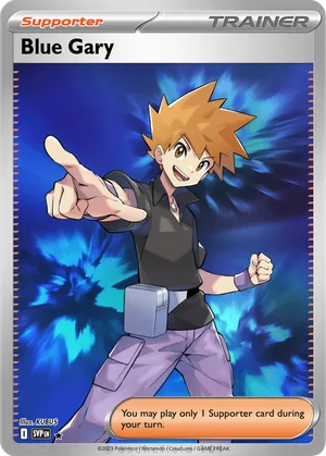 gary pokemon card Oak (TV8) [Topps Series 1 Eeveelutions Character Art cards with