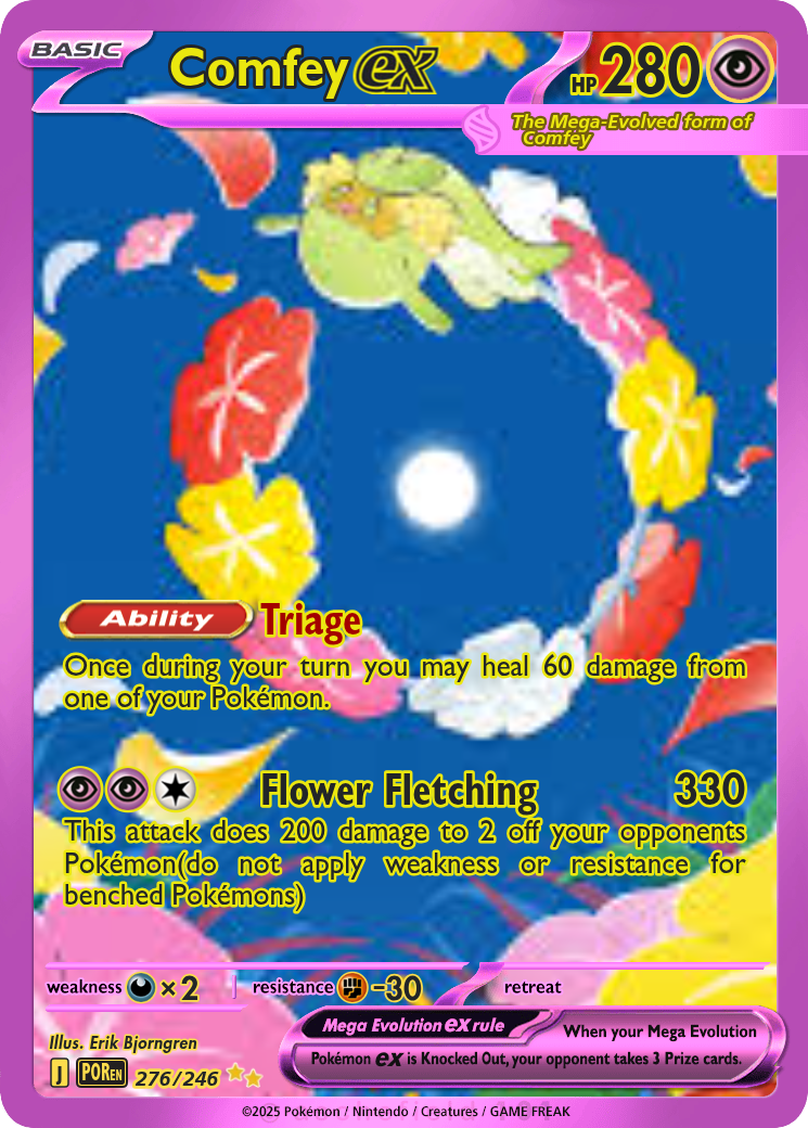 comfey pokemon card Colorless Artist Comfey - kuytrdx1