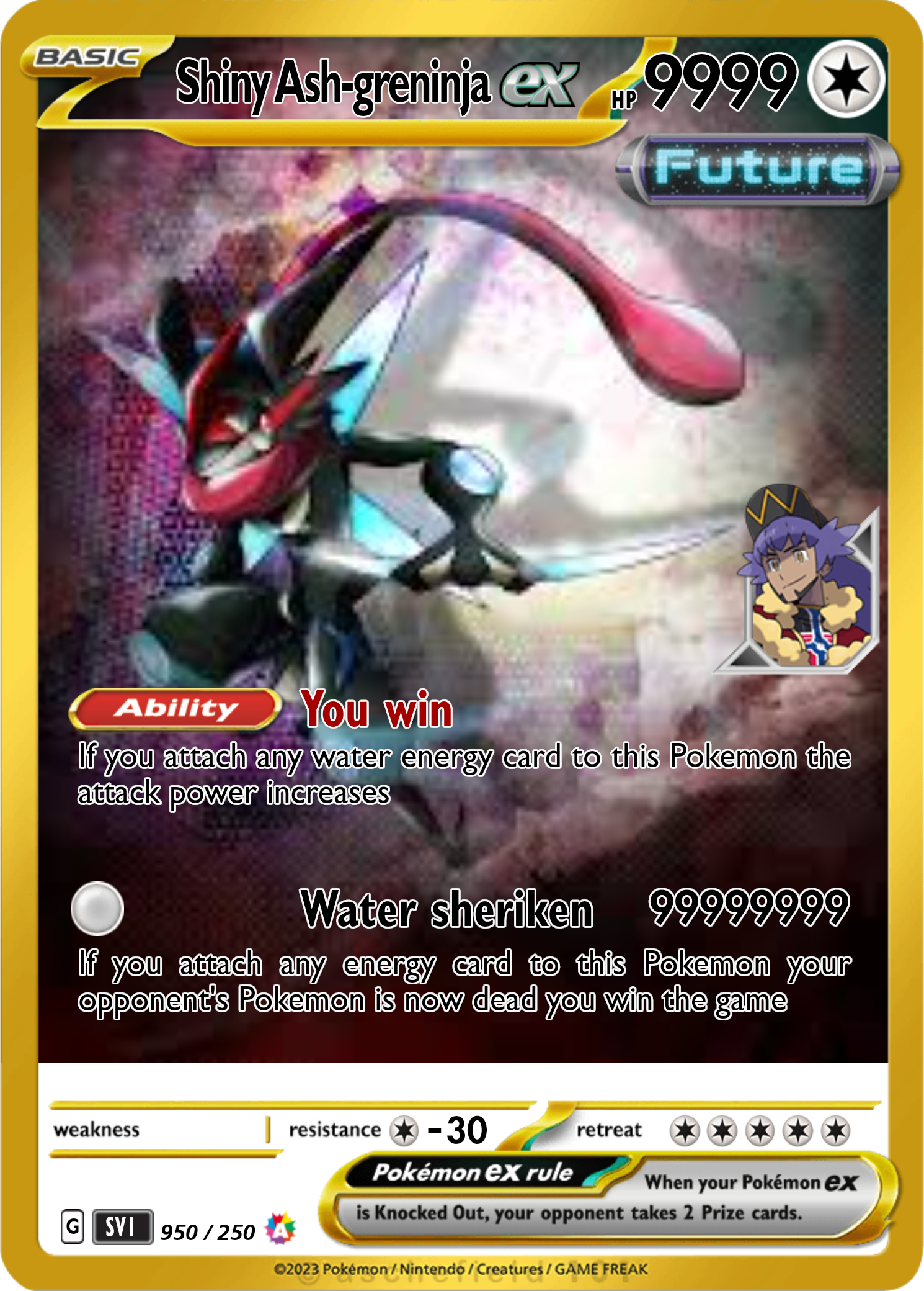 shiny ash greninja pokemon card Shiny Ash-greninja
