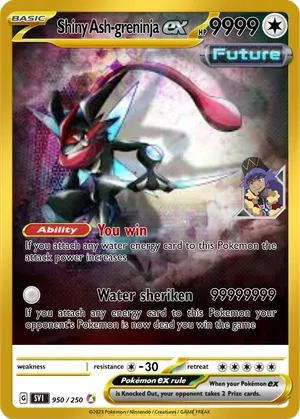 shiny ash greninja pokemon card Pokemon shiny ash greninja 3