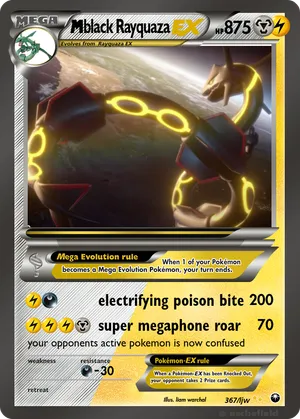 black rayquaza pokemon card Rayquaza EX (Shiny) XY69/211