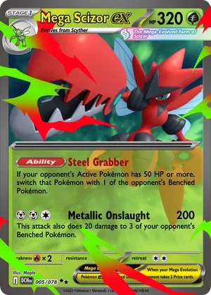 mega scizor pokemon card Mega Scizor ex 2016 XY: BREAKpoint #077/122 Holo Price Guide