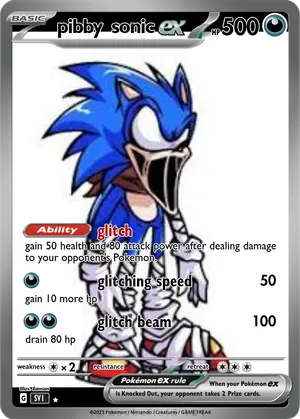 sonic pokemon card gx Flygon-GX | Cosmic Eclipse pibby sonic - megaman1234