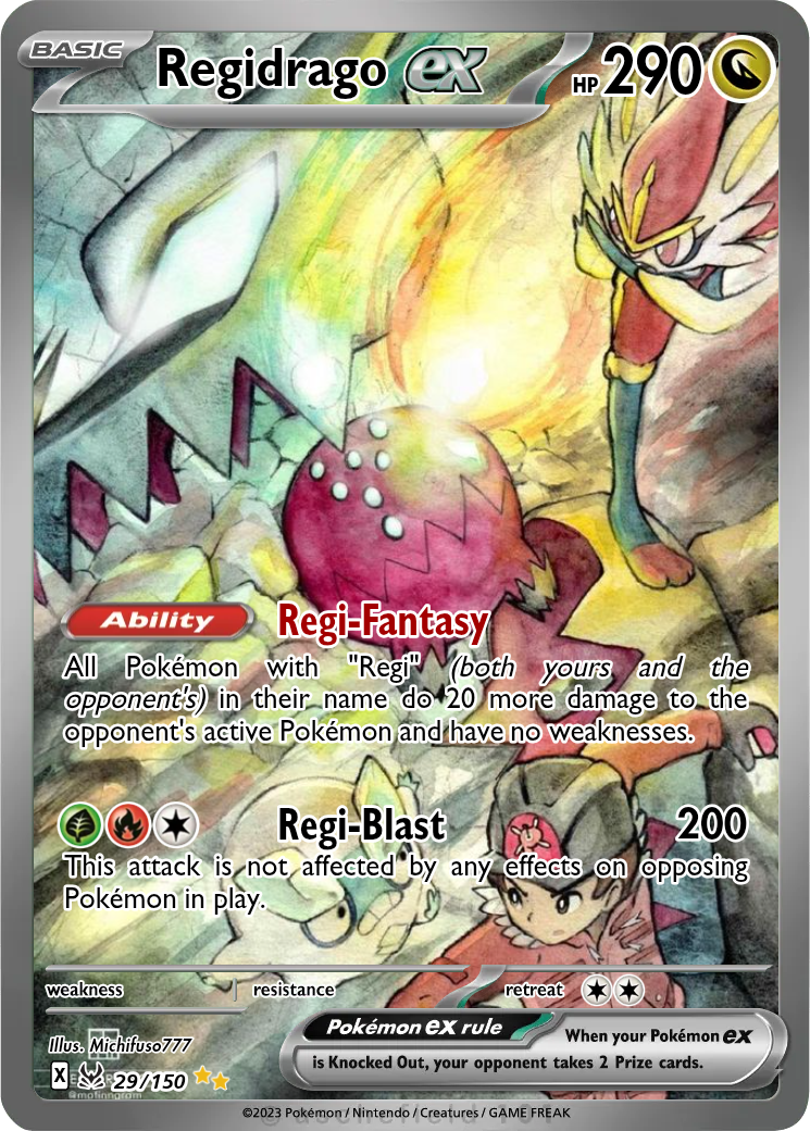 regidrago pokemon cards TCG World Championships 2024 Deck Colorless Giant Fangs (160) Weakness None None Resistance None None Retreat Cost Regidrago Deck Guide - Pokemon