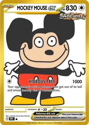 mouse pokemon card Maushold Pokemon Card Digital Art Illustration Rare