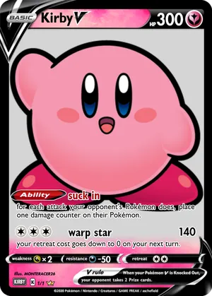 kirby pokemon card Pokemon Star Kirby 2222222222222
