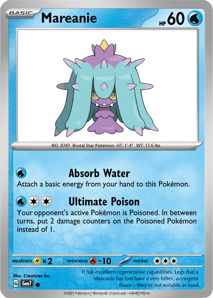mareanie pokemon card - 96/236 - Unified Minds Pokémon Hit Points60 HP Form Pokemon - Mareanie - 62/149