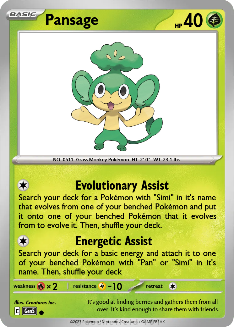 pansage pokemon card value Pansage