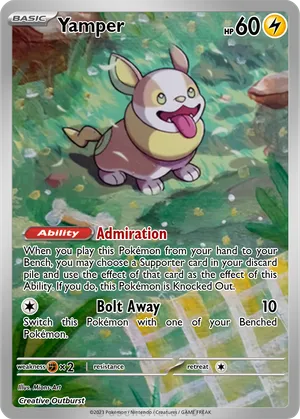 yamper pokemon card No.21 Mega Get Prize BANDAI NAMCO NM-EX Japanese q or 1 of each from your discard pile into your hand New video is now