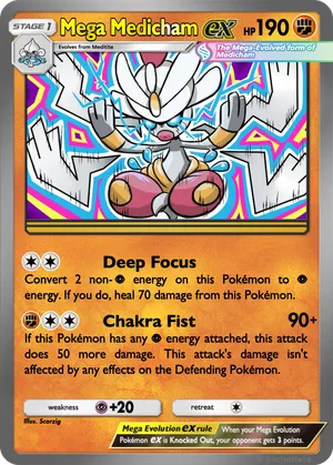 pokemon mega medicham card Medicham ex - 080/142 - SV07: Stellar Crown - Pokemon