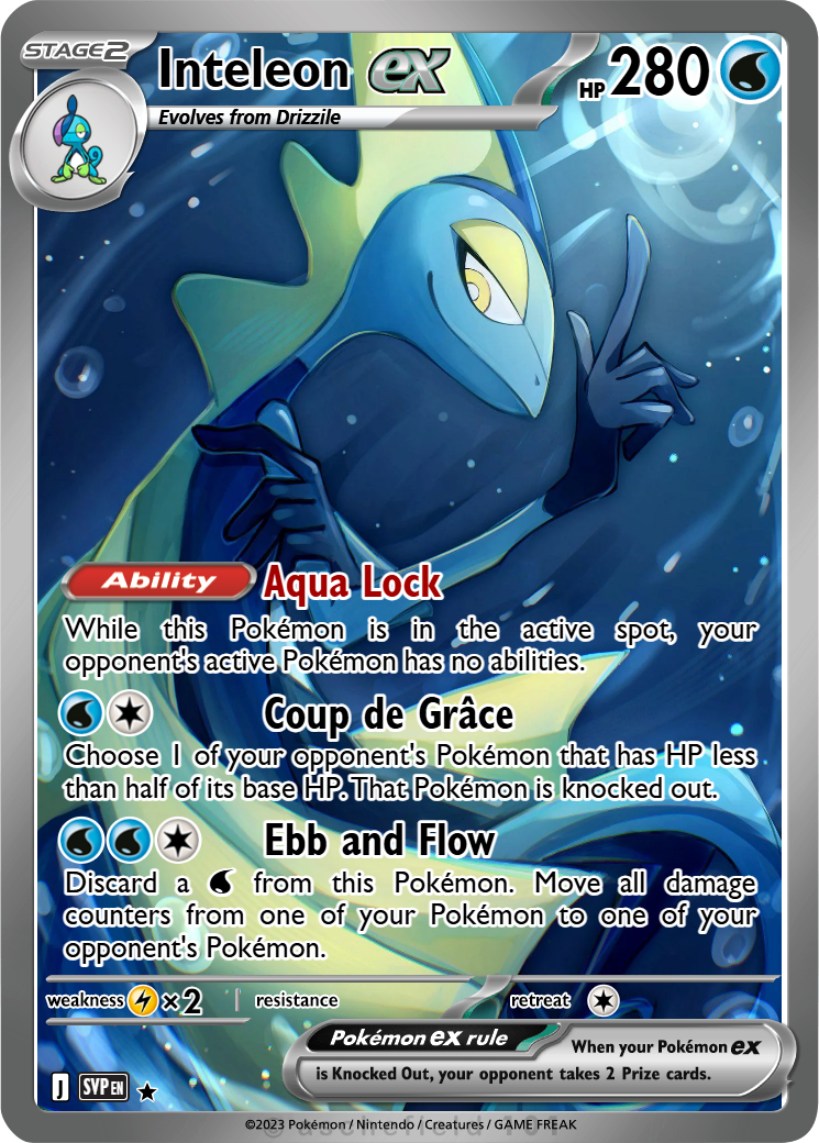 shiny inteleon pokemon card 2024 Like new Attack 1 Inteleon SV027/SV122 Shiny Vault Shining