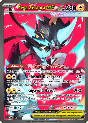 speedway pokemon cards Mega Zeraora