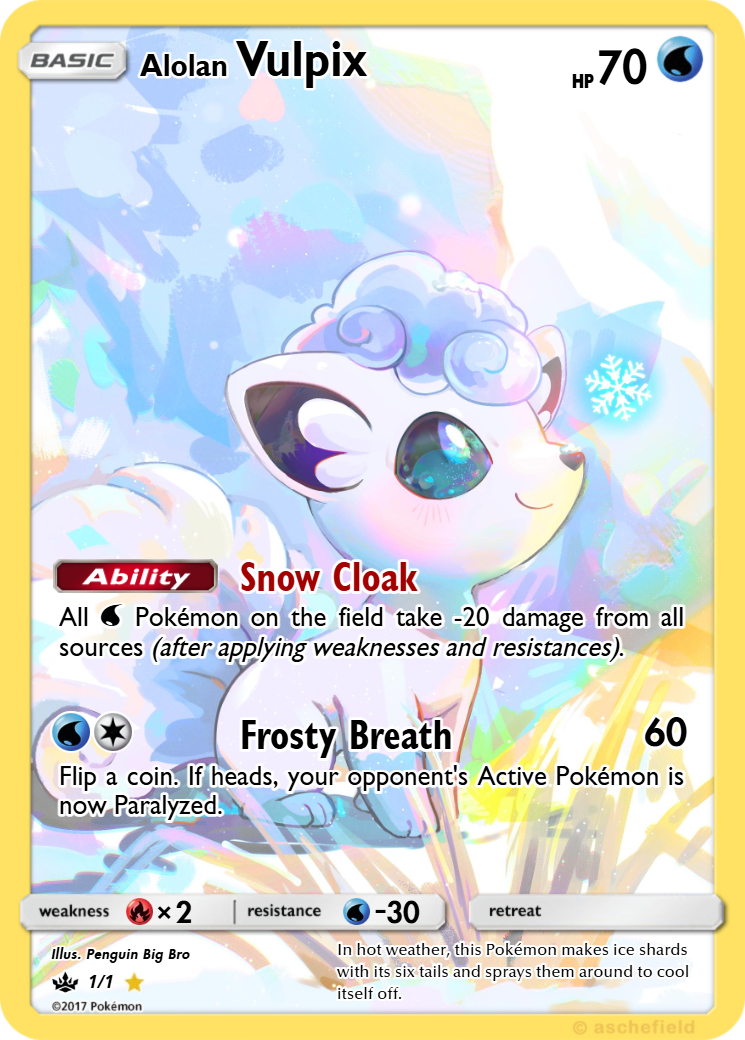 alolan vulpix pokemon card [Water][Water] Icy Snow 30. Alolan Vulpix V - Silver