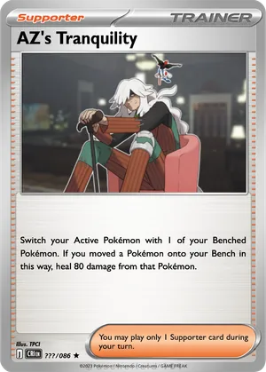 az pokemon card Paradox Clash Tin Age Group AZ's Tranquility SR 108/083 Ninja