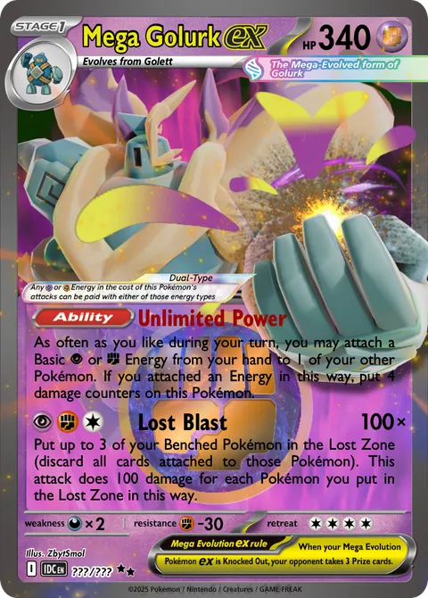 shiny golurk pokemon card {129/086}Golurk Evolves from Golett Type Golurk 123/86  Kooky Collectibles