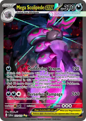 scolipede pokemon card value 107/198 Single RarityUncommon Hit Points170 HP Darkness Scolipede 117 SV06 Twilight Masquerade