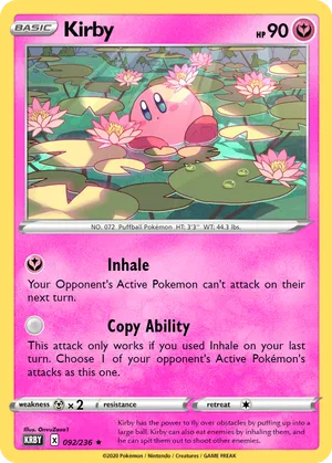 9000 hp kirby pokemon card Pokemon Star Kirby 2222222222222