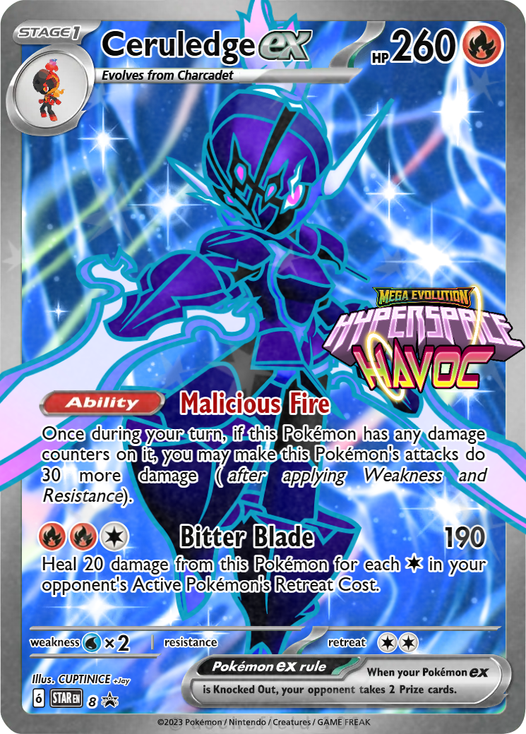 ceruledge pokemon card price Stage 1 Ceruledge HP 140 Fighting Sword Attack Rarity Purple Pokmon
