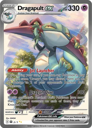 shiny dragapult pokemon card ex 200/167 Twilight Masquerade Full Art Pokemon Secret Rare : Toys & Games Colorless Rule Dragapult VMax - SWSH097 Shiny