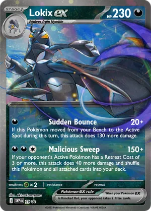lokix pokemon card Trading Cards - - 122/182 - Holofoil Rare Fx2 / None / 1 SV02 Can we consider this Lokix