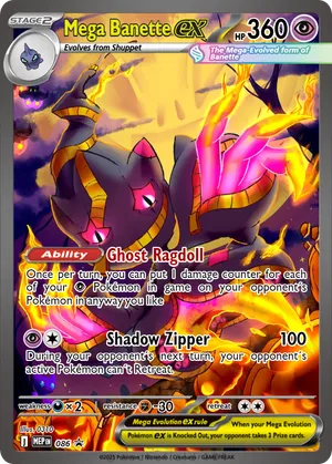 mega banette pokemon card 2026 Evolution: Ascended Heroes #91/217 Energy Reverse Holo Price Guide 30 Retreat Cost Pokemon Celestial Storm Banette-GX #157