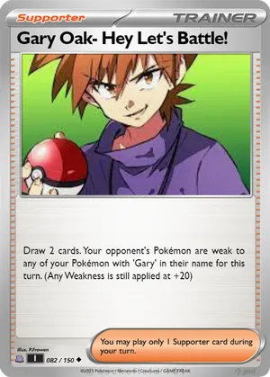 gary pokemon card Pokemon Trading Card Game Cosmic Eclipse Uncommon Red and Blue #202