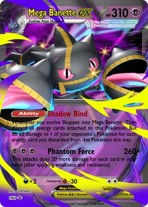 mega banette pokemon card (You cant use more than 1 GX attack in a game.) Mega Banette - pokemonjames