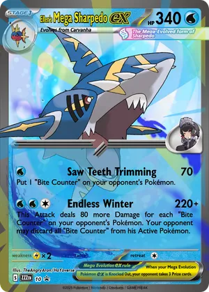 mega sharpedo pokemon card Mega-Sharpedo ex 051/080 Pokmon Mega Sharpedo - realSlimeGaming